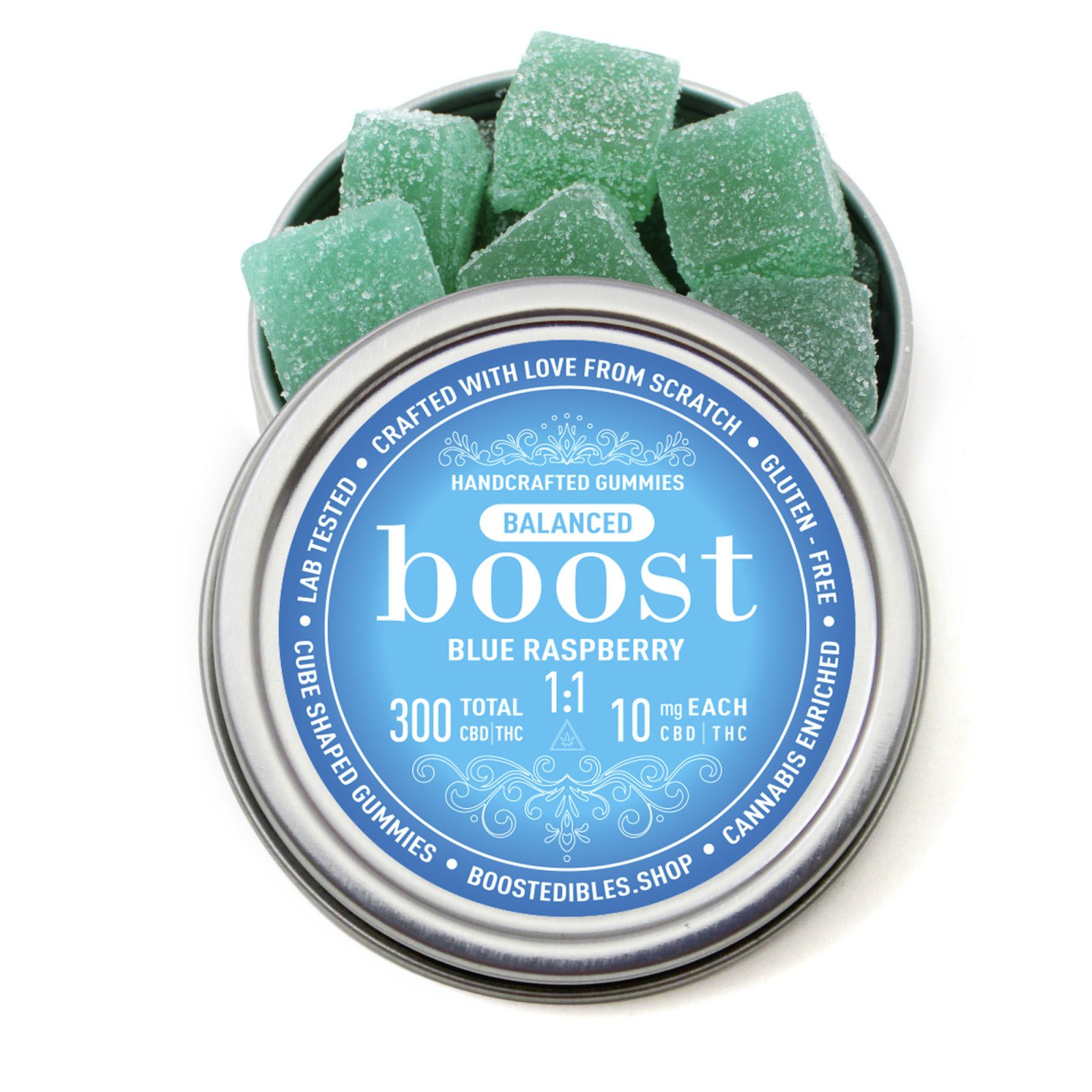 Boost 1:1 (CBD:THC) Blue Raspberry Gummies