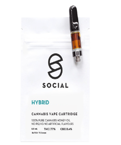 Social - Honey Oil Cartridges (0.5g)