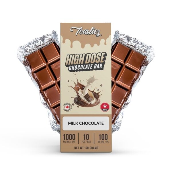 1000mg High Dose Chocolate Bars (Toastiez)
