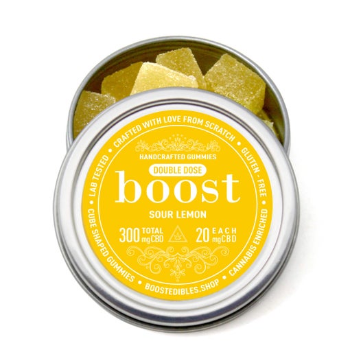 Boost CBD Sour Lemon Gummies 300mg