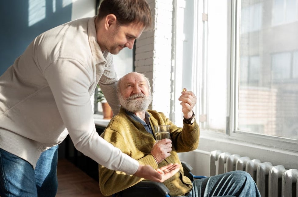 Elderly man Effects of CBD happiness 