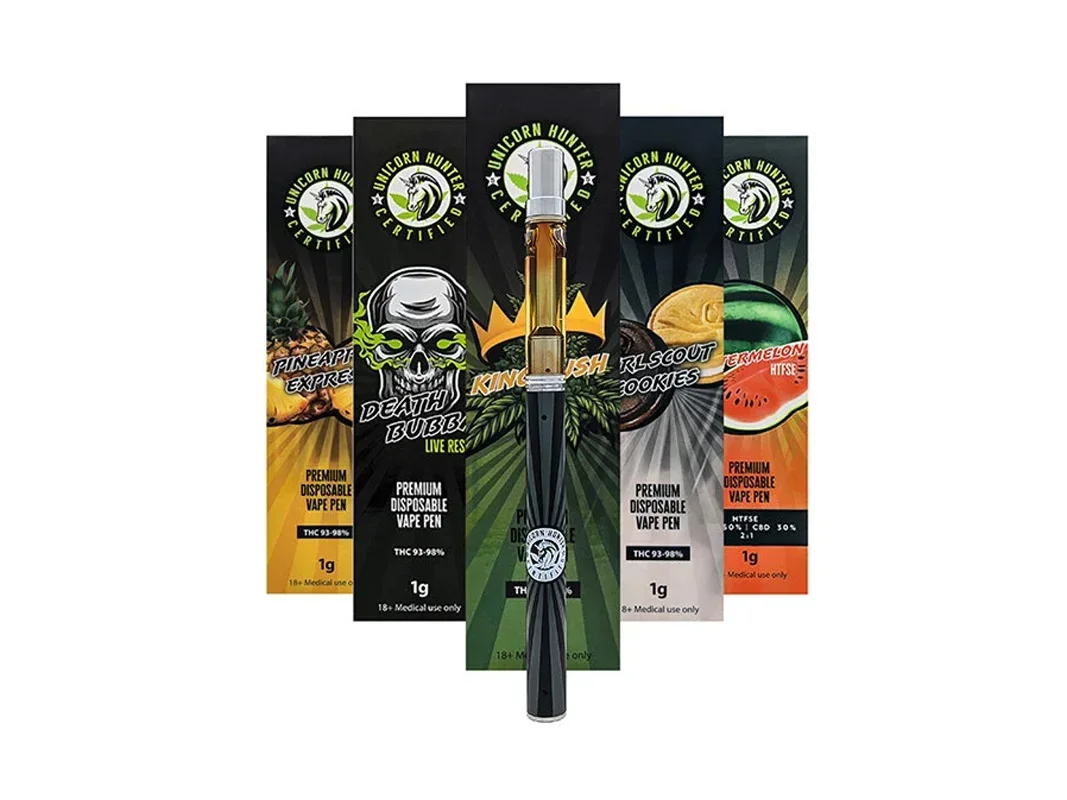 Buy Unicorn Hunter - Disposable Vape Pen (1.3 gram) - THC | Online Dispensary | Kootenay Botanicals Buy Unicorn Hunter - Disposable Vape Pen (1.3 gram) - THC | Online Dispensary | Kootenay Botanicals