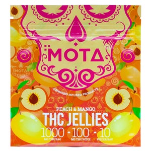 MOTA - THC Peach Mango Jellies (1000mg) - Image 2