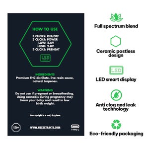 HEX Extracts - Live Resin Disposable Vape (2g) - Image 6