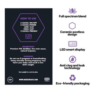 HEX Extracts - Live Resin Disposable Vape (2g) - Image 4
