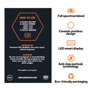 HEX Extracts - Live Resin Disposable Vape (2g) - Image 2