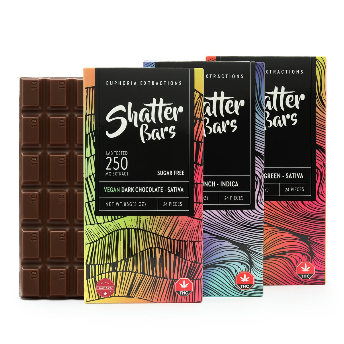 Euphoria Extractions Chocolate Bar 250mg