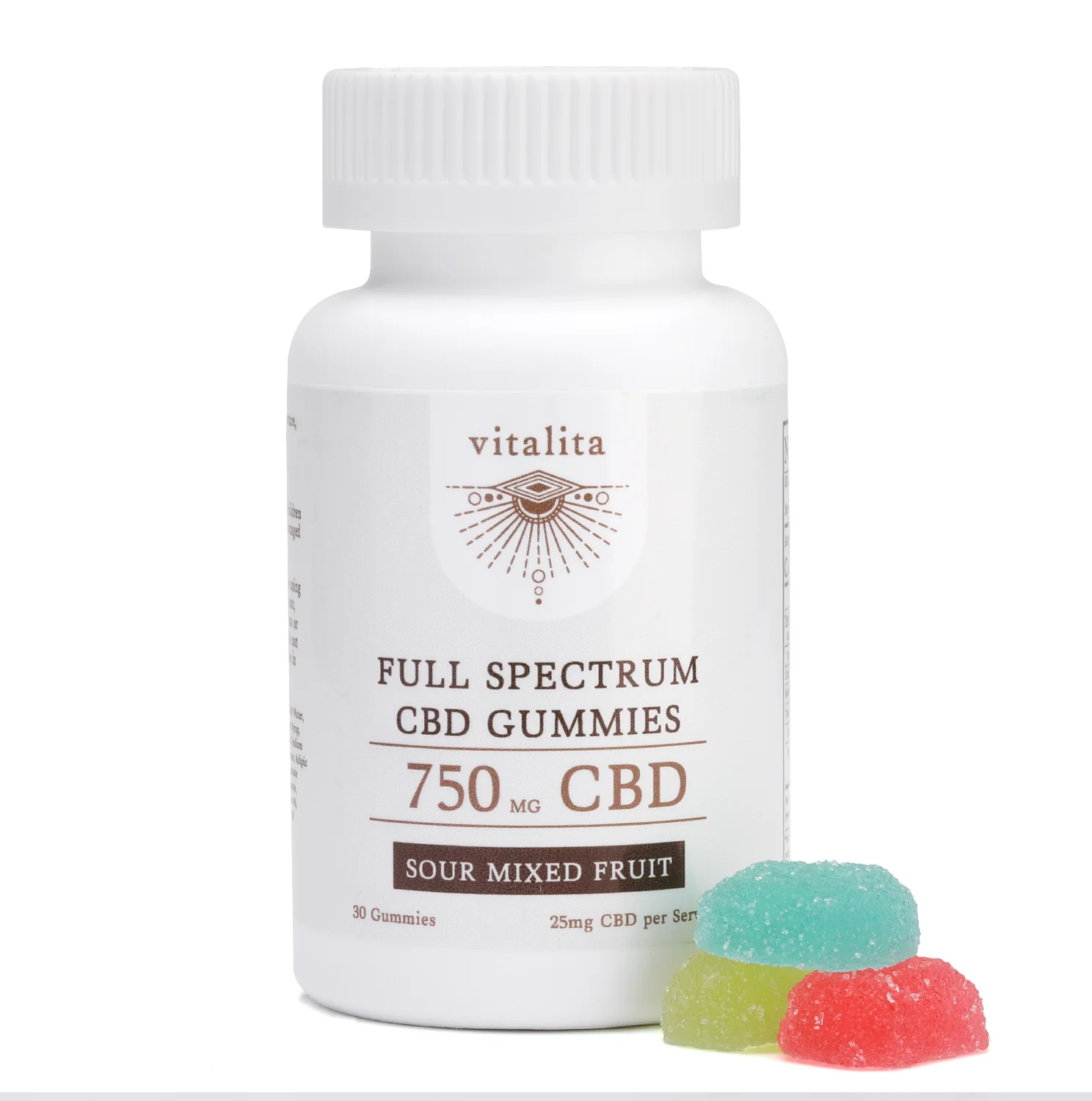 Vitalita-CBD Full Spectrum Gummies-Sour-750mg