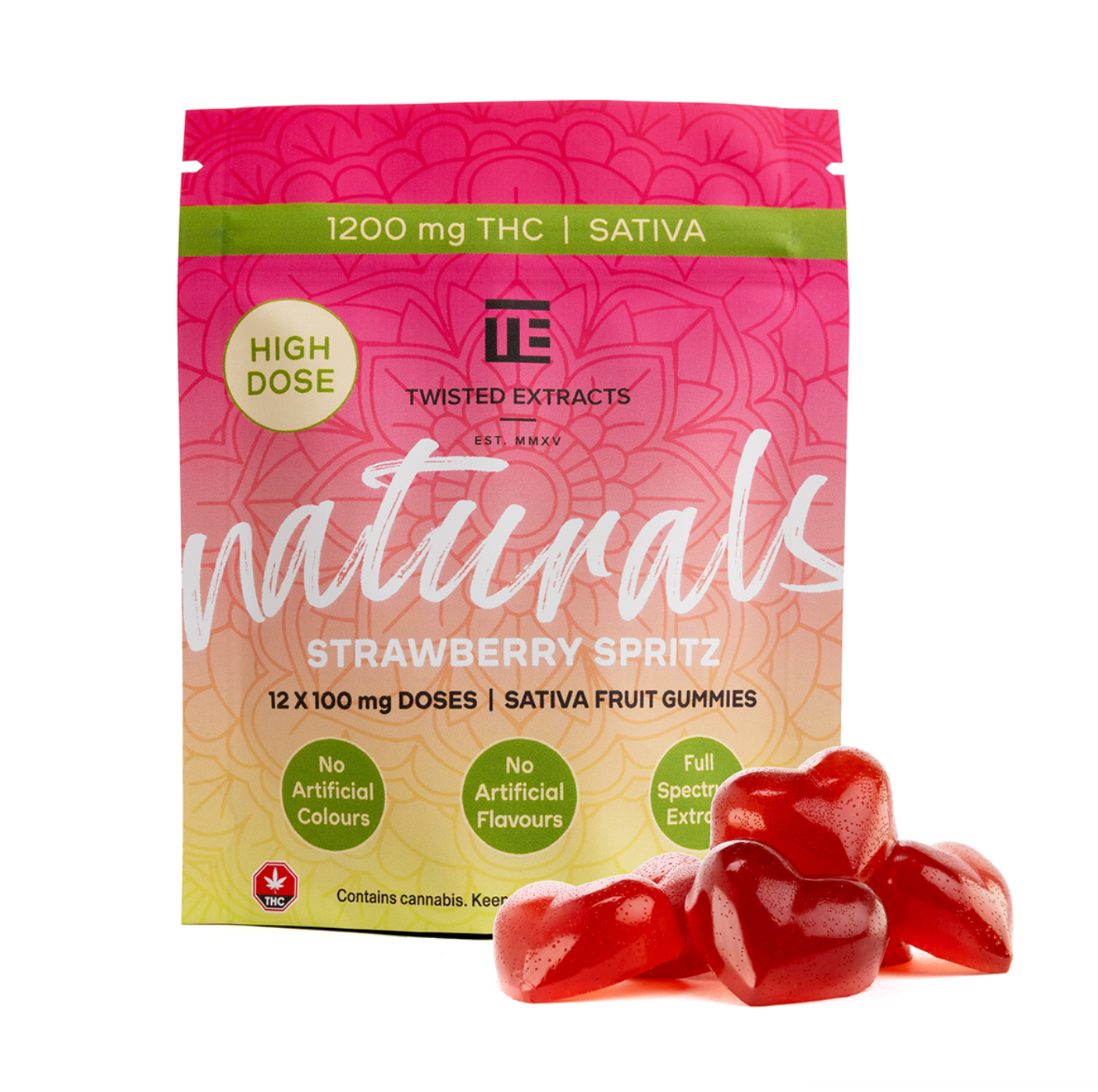 TWISTED NATURALS STRAWBERRY SPRITZ