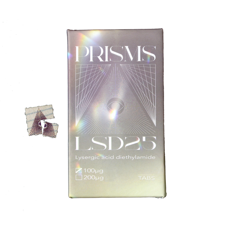Prisms LSD Blotter Paper Tabs - 100ug