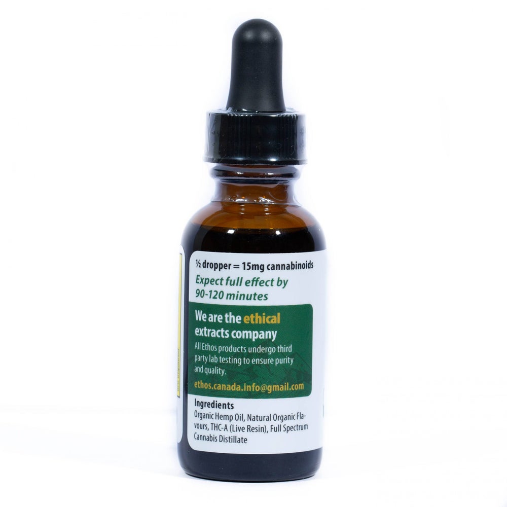 Ethos THC-A:CBD Tincture - Full Spectrum (30ml)