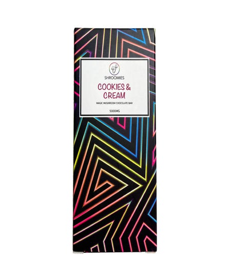 Shroomies - Magic Mushroom Chocolate Bar - Cookies & Cream 5000mg