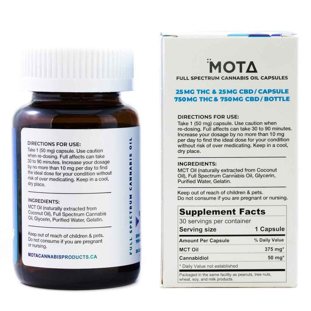 Mota - 1:1 / THC:CBD Capsules