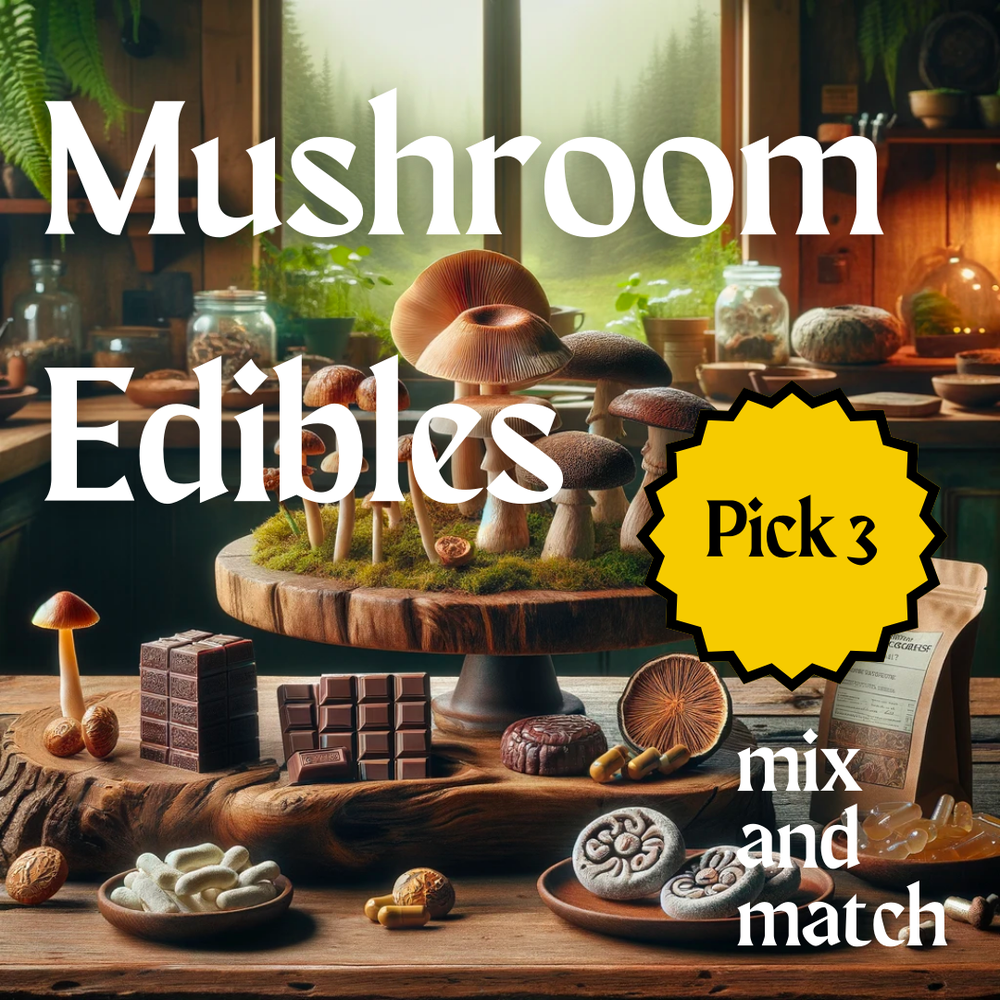 3 Pack Mushroom Edibles - Mix and Match