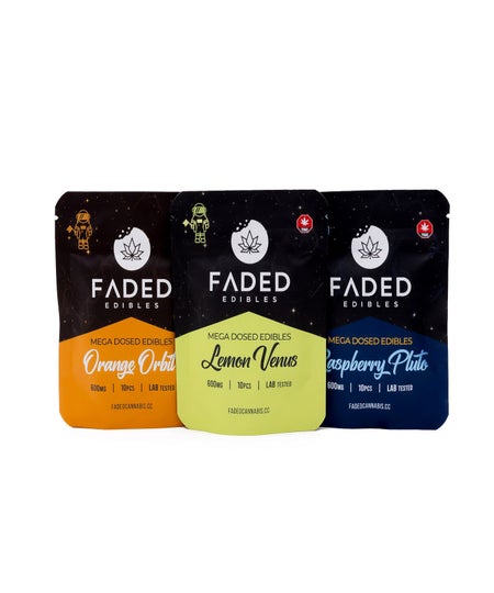 Faded Cannabis Co. - Mega Dosed Gummies (600mg)