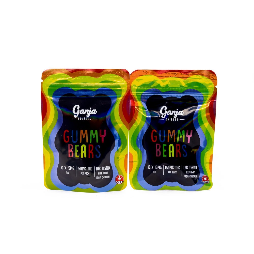 Ganja Edibles - Sour Gummy Bears (150mg)