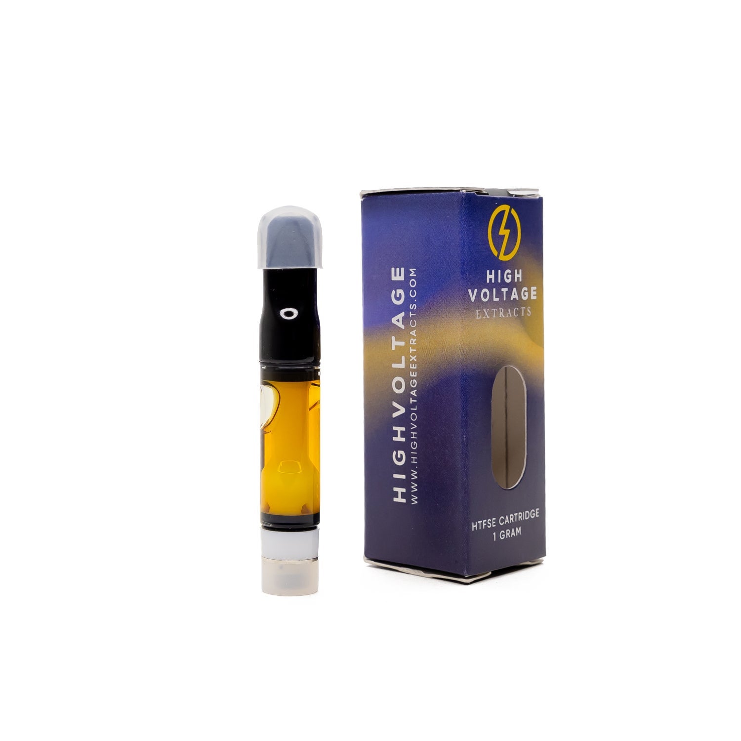 High Voltage Extracts - HTFSE + Distillate Blend Cartridge (1g) - Image 4