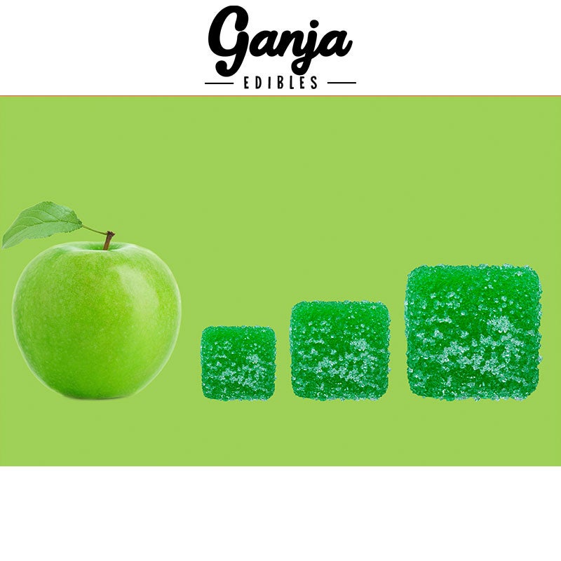 Ganja Sour Cube Gummies (10x20mg THC)