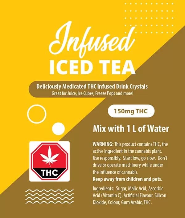 Iced Tea Crystals - 150mg THC