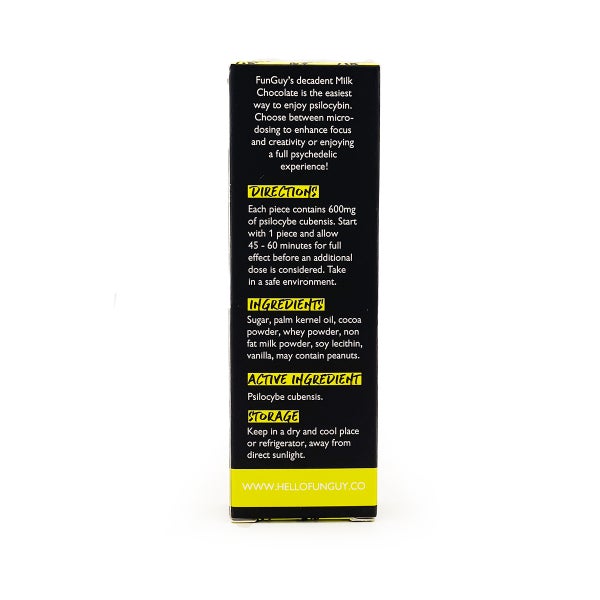 FUNGUY Milk Chocolate Bar Back 1