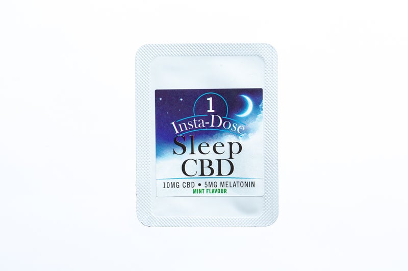 Insta-Dose: Sleep CBD Mint Strips (50mg CBD / 25mg Melatonin)