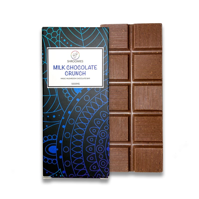 Shroomies Magic Mushroom Chocolate Bar Milk Chocolate Crunch