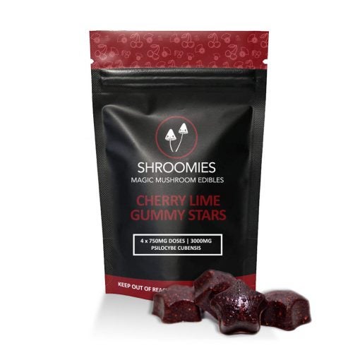 Shroomies - Cherry Lime Gummy Stars (3000mg)