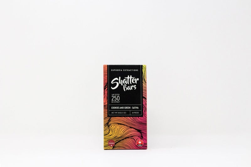 Euphoria Extractions - THC Chocolate Shatter Bars