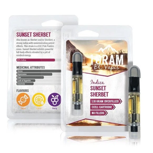 BC Vapes THC Distillate Vape Cartridges