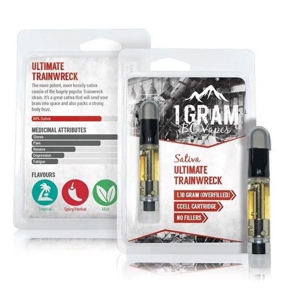 BC Vapes THC Distillate Vape Cartridges