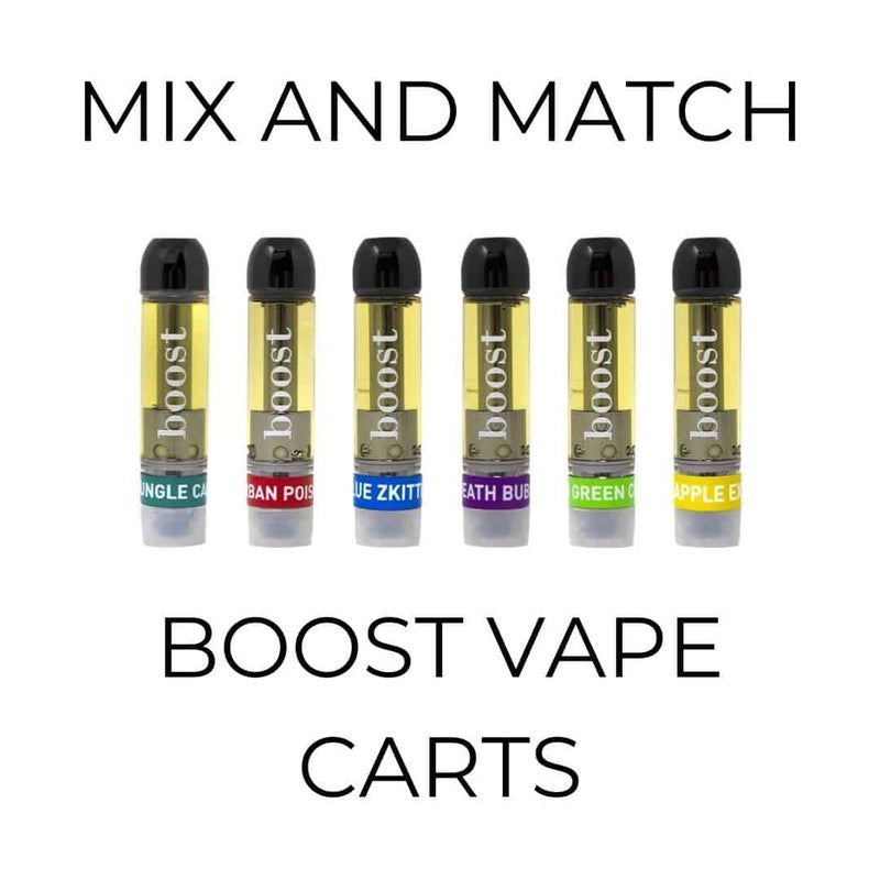 5-Pack Boost Vape Cartridges - Mix and Match