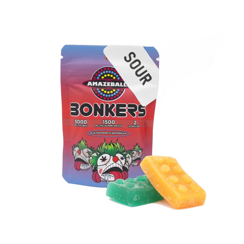 Amazeballs - Sour Bonkers Gummies (3000mg)