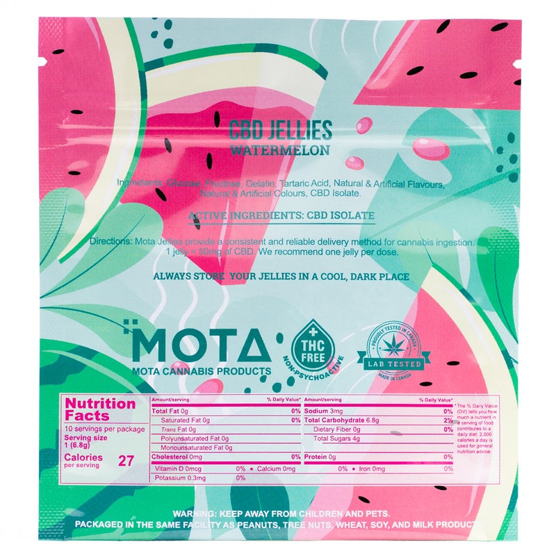 MOTA - CBD Jellies (200mg to 500mg)