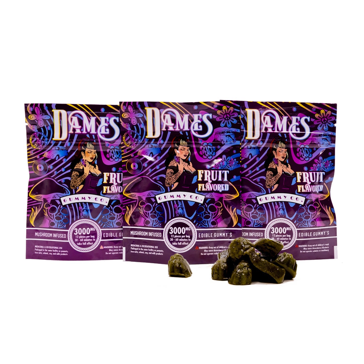 Dames Gummy Co. – Mushroom Gummies (3000mg)