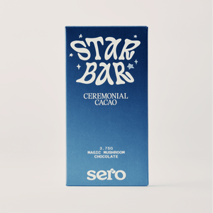 Magic mushroom chocolate bar ceremonial cacao star bar