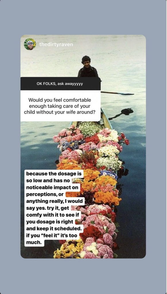 AMA instagram driving and microdosing