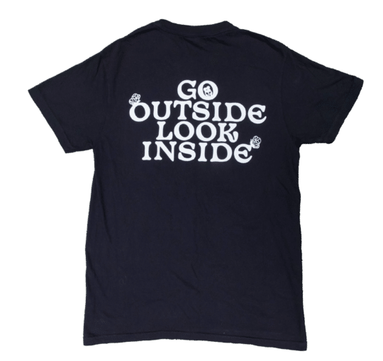 Go outside look inside t-shirt