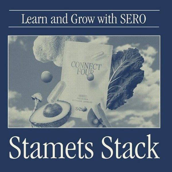learn and grow with sero - stamets stack - connect four by sero