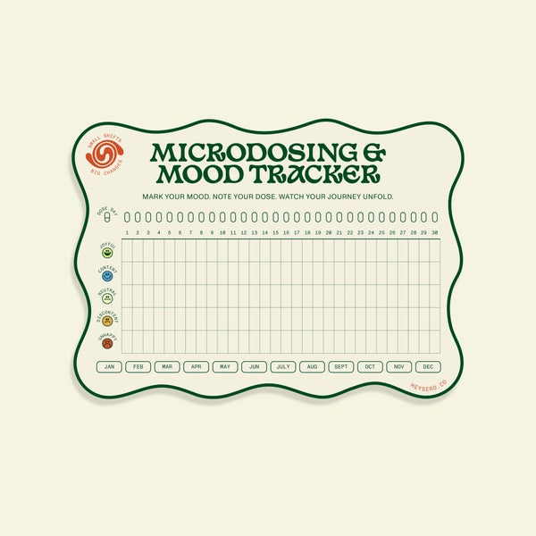 microdose mood tracker magnet - product shot