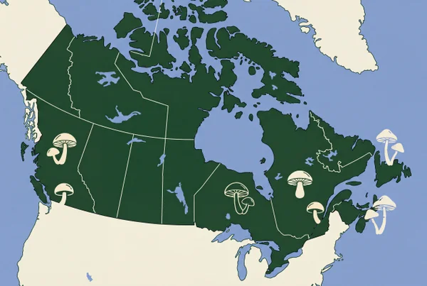 Canada Mushroom Map