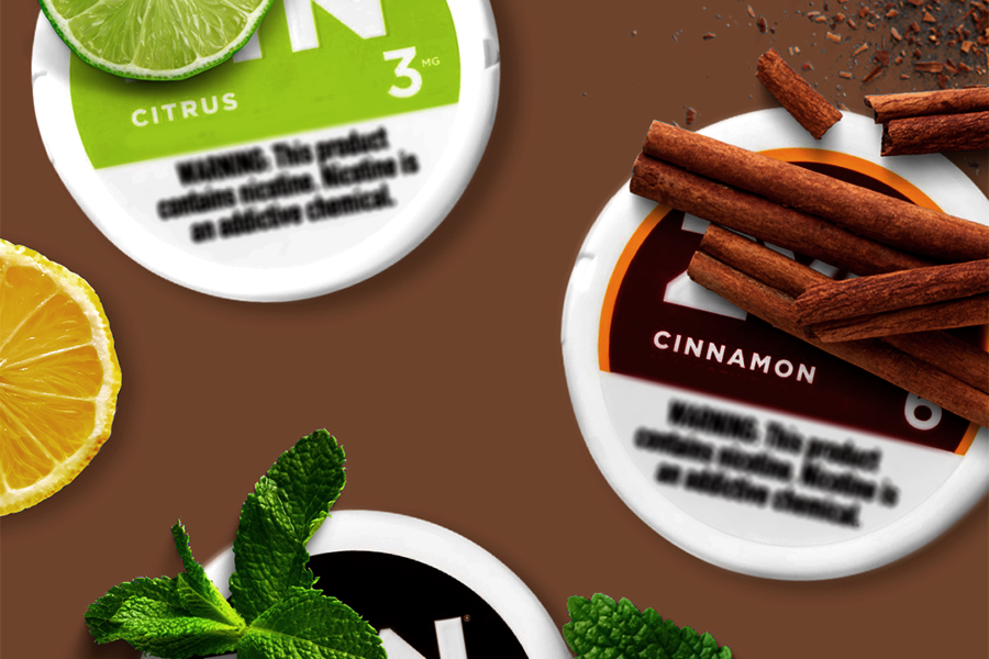 Ingredients and flavours for chewing tobacco pouches
