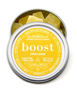 Boost Gummies – Sour Lemon Gummies CBD