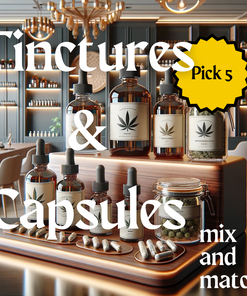 5 Pack Tinctures & Capsules - Mix and Match