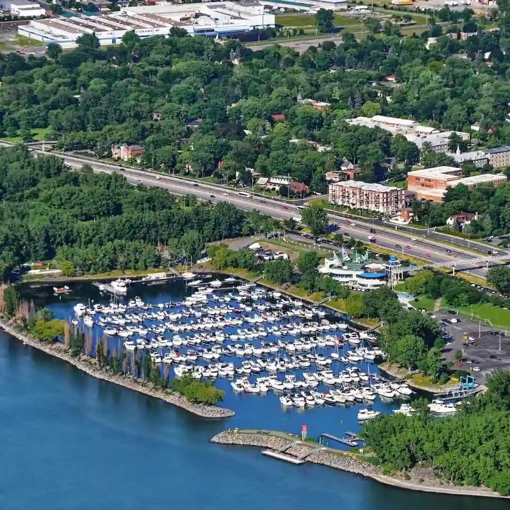 Aerial View of the Longueuil Marina