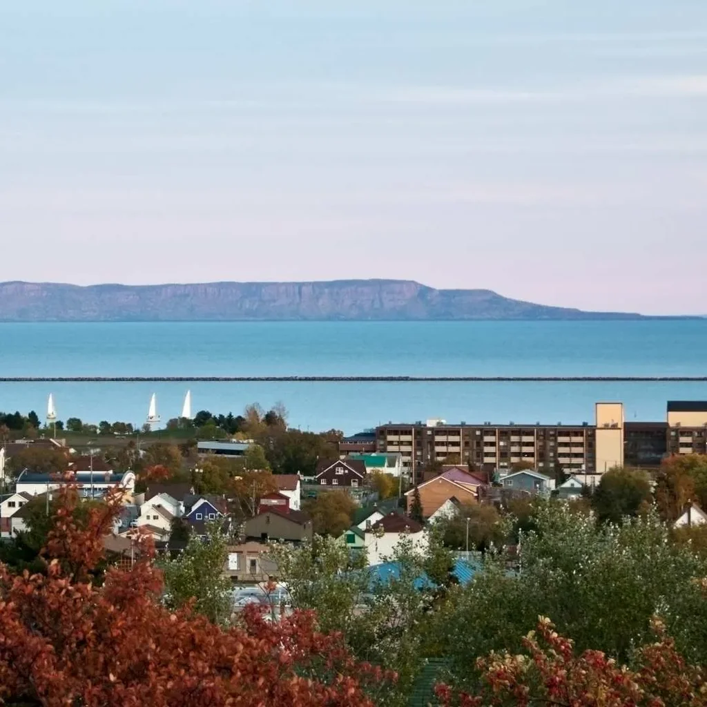 An Aerial View of the Buildings in Thunder Bay