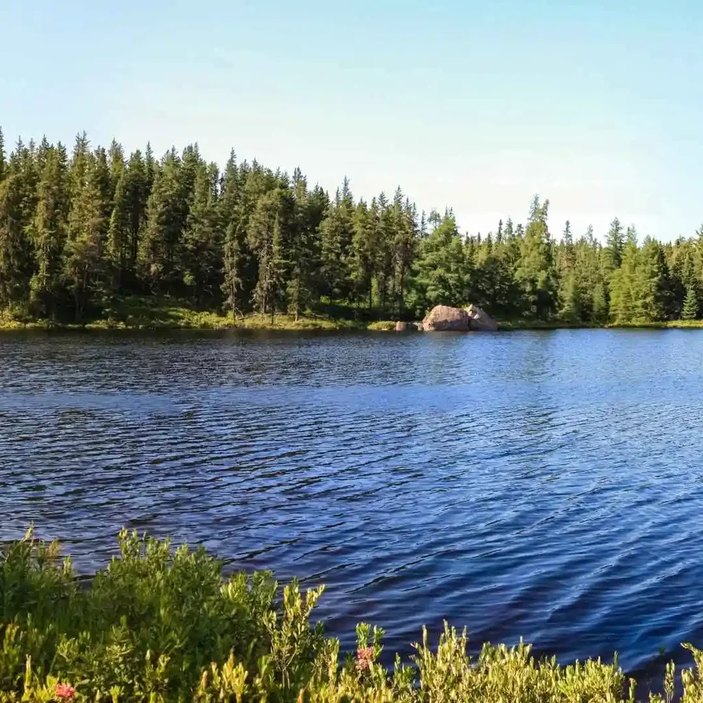 A Blue Lake in Sudbury Ontario