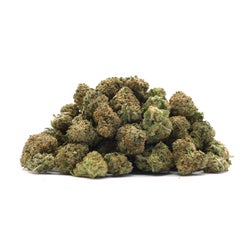 Pile of Superdank Tuna Kush cannabis buds