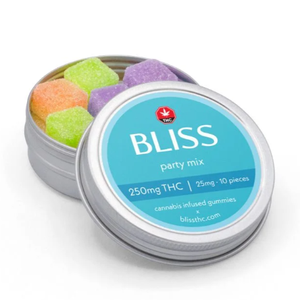 bliss infused gummies party mix 250mg