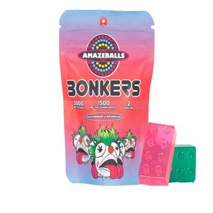 Amazeball Bonkers Source Raspberry and Watermelon product and packaging