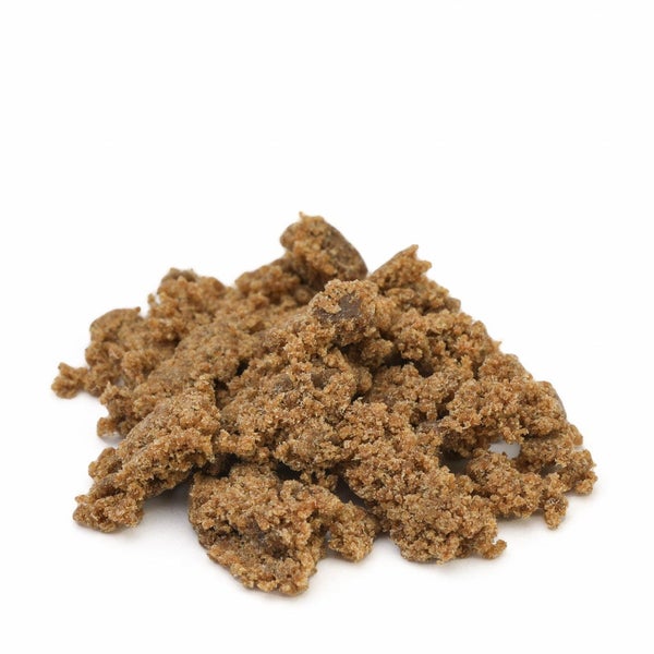 Dry-sift hash on a white background.